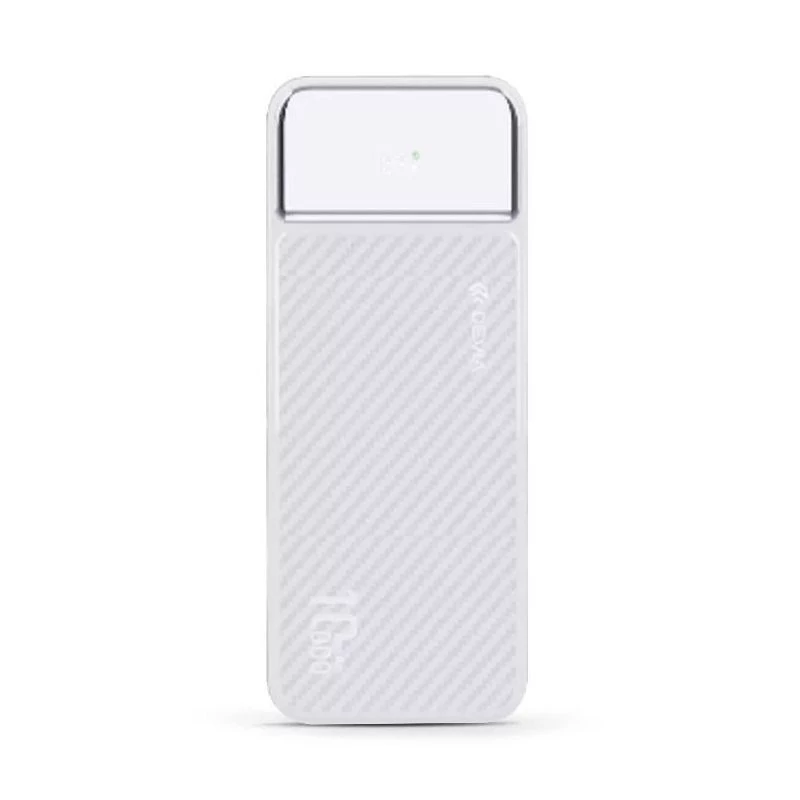Devia Smart Series Digitális kijelzős 10000mAh PowerBank White