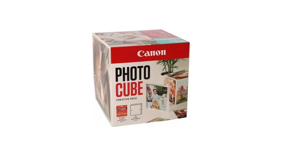 Canon PP-201 fényes eredeti fotópapír + keret fehér/kék (13x13cm, 40 lap, 1 keret)