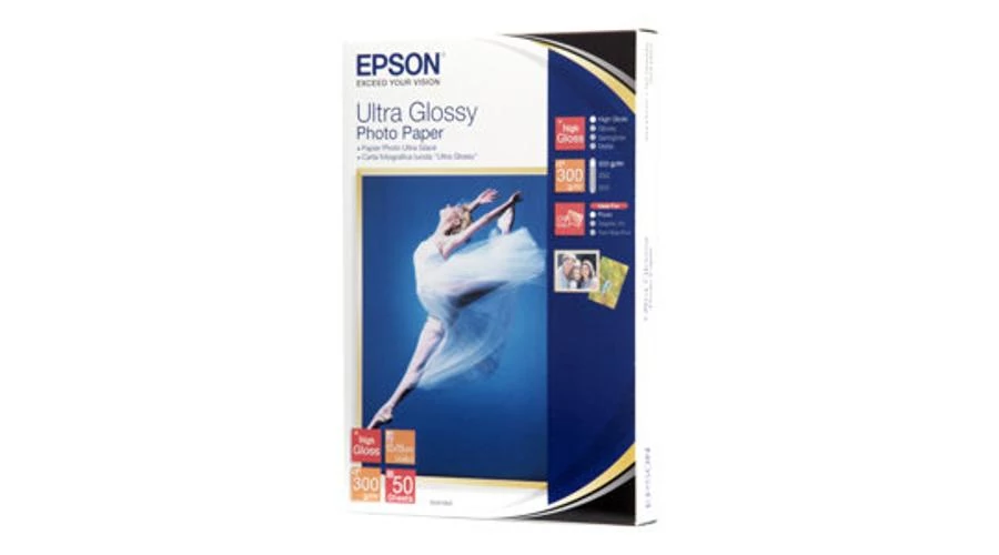 Epson ultra fényes eredeti fotópapír (10x15cm, 50 lap, 300g)