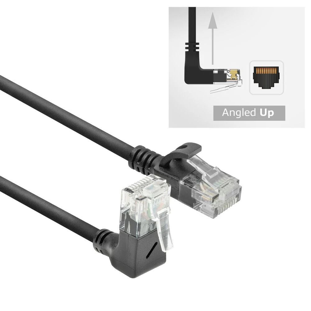 ACT CAT6A U/UTP Patch Cable 1,5m Black