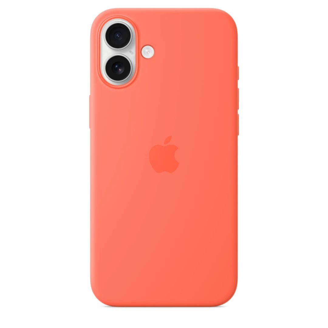 Apple iPhone 16 Plus Silicone Case with MagSafe Tangerine (Seasonal)