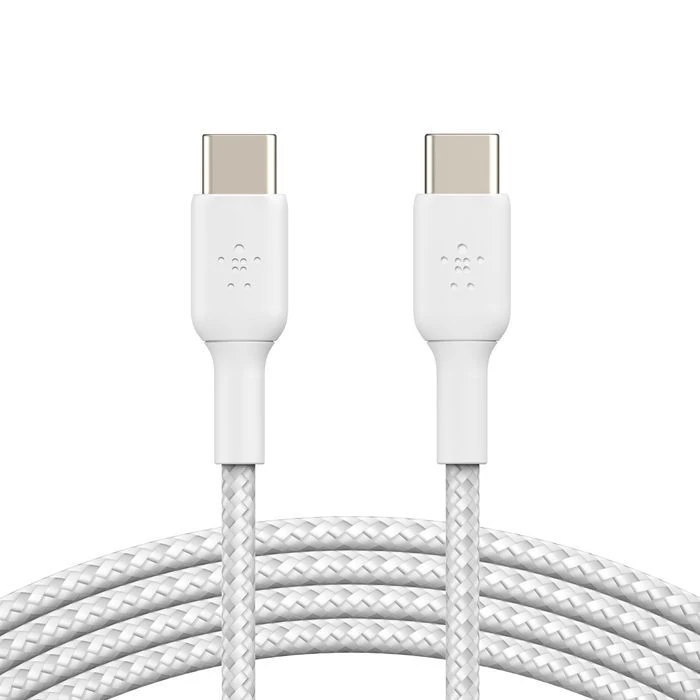 Belkin BoostCharge Braided USB-C to USB-C Cable 2m White