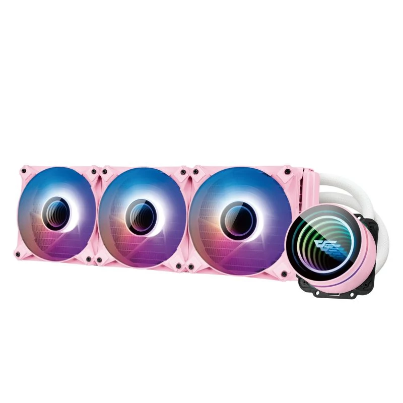 darkFlash Twister DX-360 V2.6 vízhűtés rózsaszín
