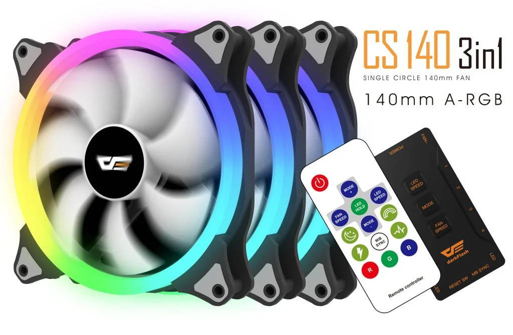 darkFlash CS140 3in1 ARGB ventilátor kit