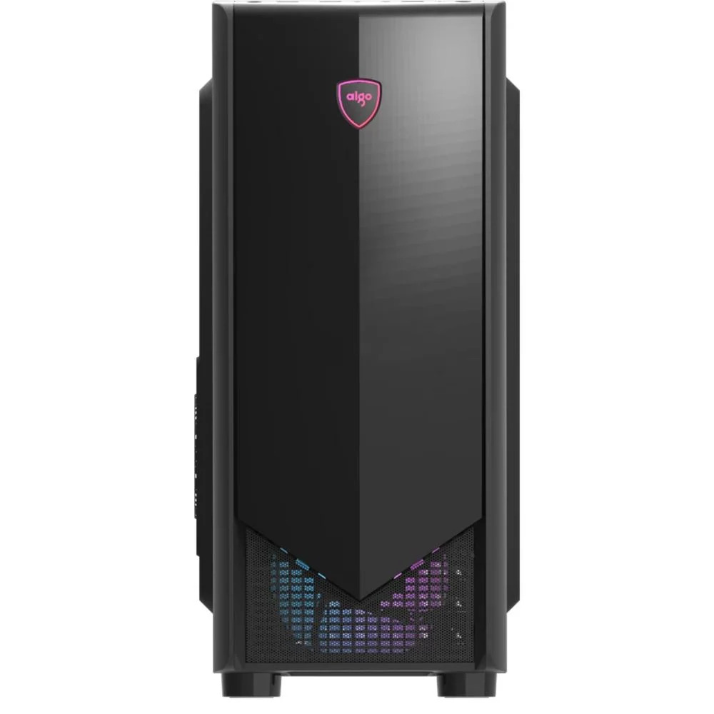 Aigo B352A Acrylic plexi táp nélküli ablakos ház fekete