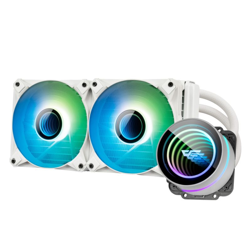 darkFlash Twister DXV2.6 240 univerzális vízhűtés fehér